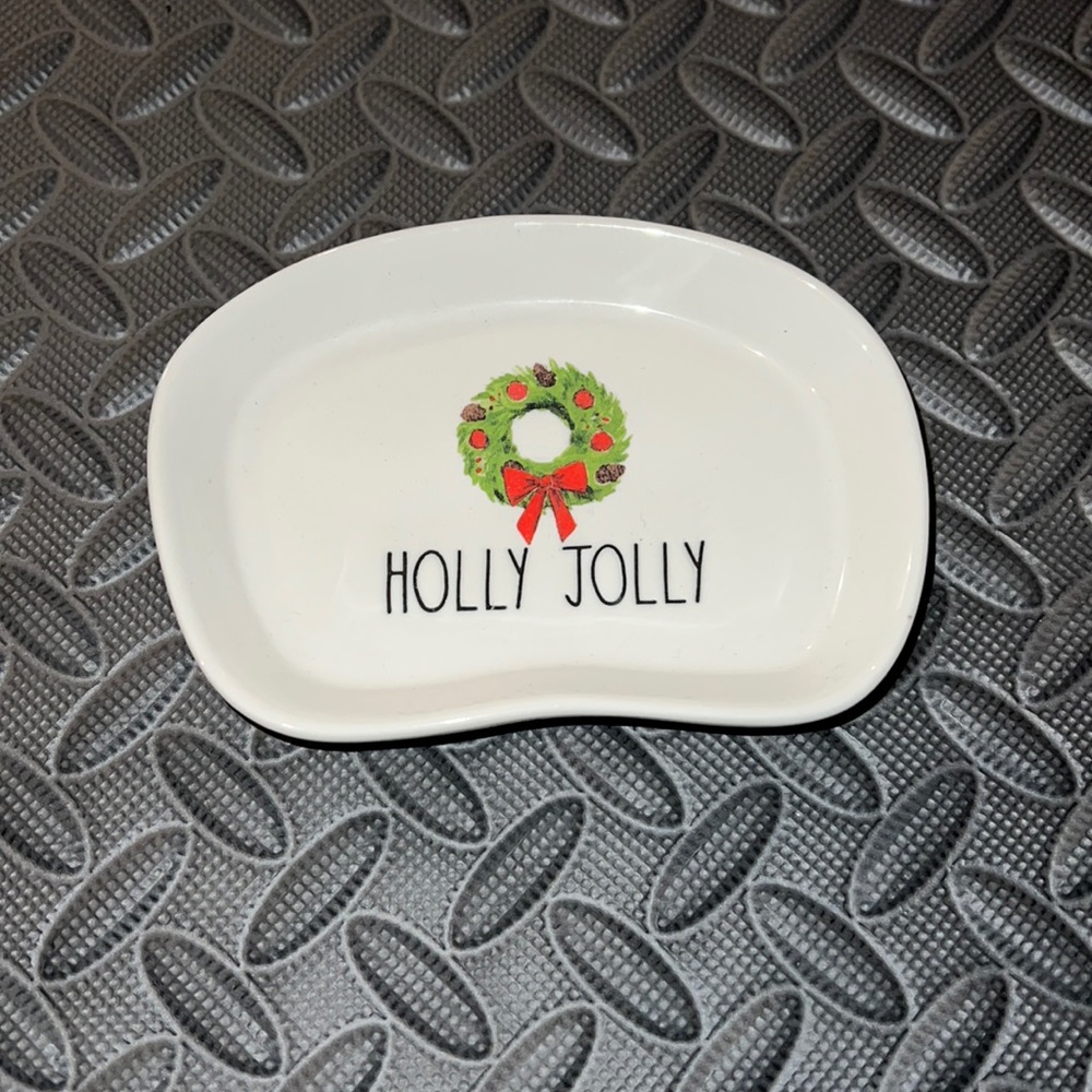 Rae Dunn by Magenta Holly Jolly Christmas dish